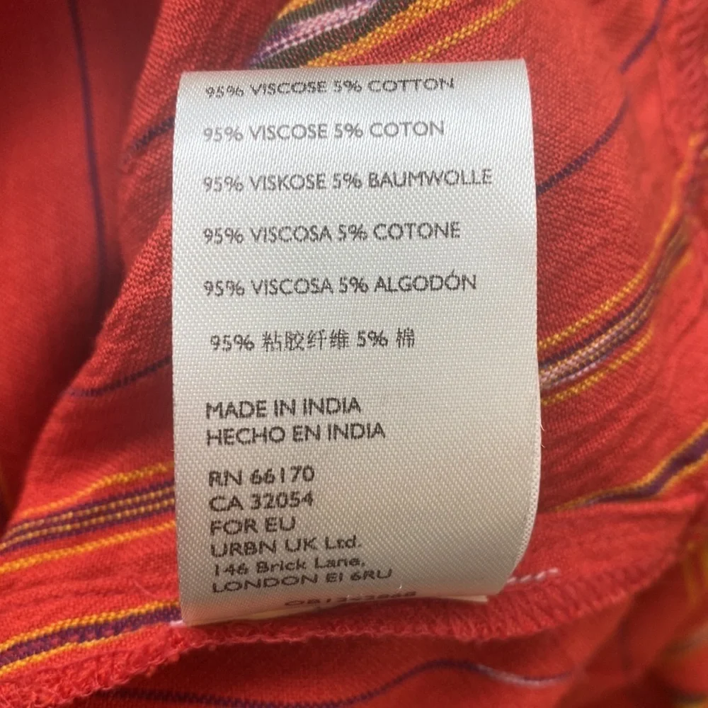 Free People Better Days Red Combo Maxi Dress Small - Picture 14 of 14